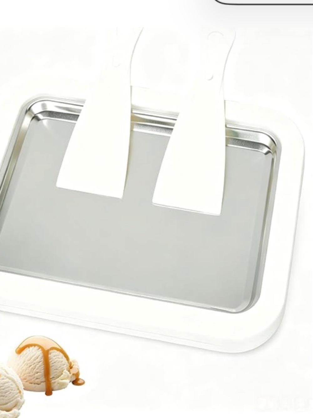Ice cream maker plate